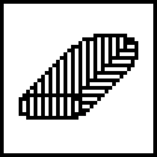 Windows 2.03 Paint 中的斜线图形