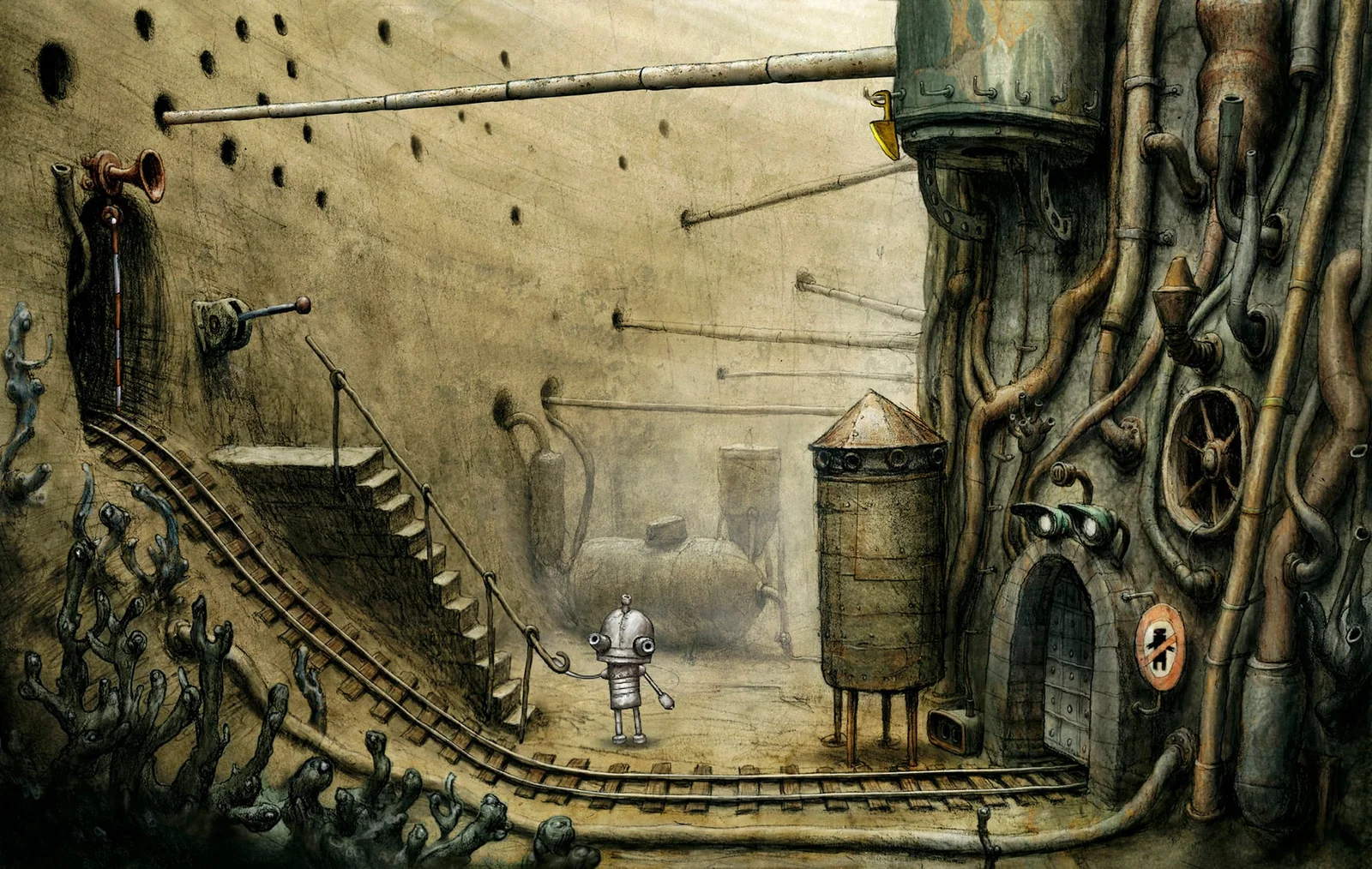 《Machinarium》(2009)中的机械城市与角色动画